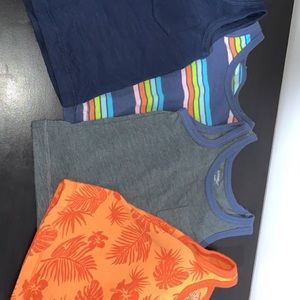 (0-3 months) baby boy summer tanks(4/$15)